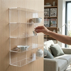 Modena Sættekasse i klar akryl - XL 12 rum